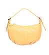 Дамска жълта кожена дамска чанта Ineta-0 снимка