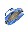 Синя дамска чанта за през рамо от естествена кожа Kosara-3 снимка