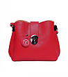 Червена дамска чанта от естествена кожа Cordelia-0 снимка