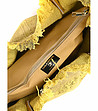 Дамска ефектна чанта в жълто и златисто Karmelia-3 снимка