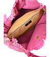 Дамска ефектна чанта в розово и златисто Karmelia-3 снимка