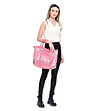 Дамска ефектна чанта в розово и златисто Karmelia-4 снимка