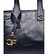 Черна малка дамска чанта от естествена кожа Harriet-2 снимка