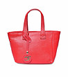 Червена малка дамска чанта от естествена кожа Harriet-0 снимка