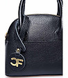 Малка черна дамска кожена чанта Jillian-2 снимка