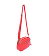 Малка дамска кожена червена чанта с пискюл Zaria-1 снимка