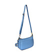 Малка дамска кожена чанта в синьо Cammie-1 снимка