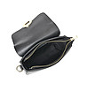 Малка черна кожена чанта за рамо Jillian-3 снимка