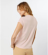 Блуза без ръкави  цвят пудра от фино плетиво Sandrine-1 снимка