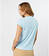 Светлосиня дамска блуза фино плетиво с памук Sandrine-1 снимка