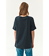 Тъмносиня дамска тениска от органичен памук Like4-1 снимка
