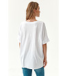Бяла дамска тениска от органичен памук Like4-1 снимка