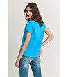 Синя дамска тениска от органичен памук Albina-1 снимка