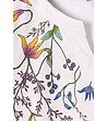 Бяла памучна дамска блуза с флорални мотиви Rejaka-4 снимка