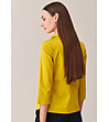 Дамска памучна блуза в цвят горчица Mirita-1 снимка