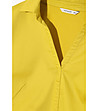 Дамска памучна блуза в цвят горчица Mirita-2 снимка