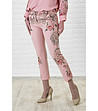 Розов дамски панталон с авторски принт-0 снимка