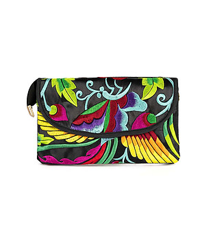 Многоцветна дамска чанта Etno bird снимка
