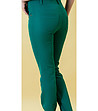 Дамски прав панталон в зелен нюанс-2 снимка