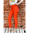 Дамски панталон в оранжев цвят-0 снимка