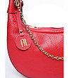 Дамска кожена чанта в червено Sani-2 снимка