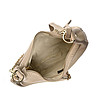 Дамска кожена чанта в бежово Sani-3 снимка