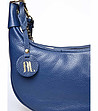 Дамска кожена чанта в синьо Sani-2 снимка
