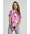 Дамска риза в розови нюанси с принт Trika-0 снимка