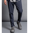 Мъжки памучен панталон в цвят индиго-0 снимка