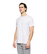 Бяла мъжка памучна тениска-3 снимка