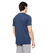 Мъжка памучна тениска в цвят индиго-1 снимка