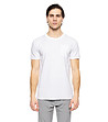 Бяла мъжка памучна тениска -0 снимка