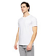 Бяла мъжка памучна тениска -2 снимка