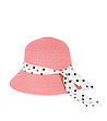 Розова дамска шапка с лента на точки Vitoria-0 снимка
