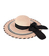 Дамска шапка в цвят пудра с панделка Perea-0 снимка