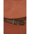 Дамска шапка с периферия в цвят керемида Danville-4 снимка