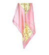 Сатенен дамски шал в розово и жълто Petal-2 снимка