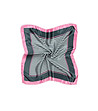 Сатенен дамски шал в сиво и розово Striped-0 снимка