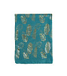Дамски шал в зелен нюанс със златисти листа Oleni-0 снимка