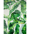 Дамски шал със зелен флорален принт Pleasure garden-2 снимка