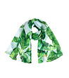 Дамски шал със зелен флорален принт Pleasure garden-4 снимка