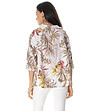 Оversize памучна дамска блуза в цвят крем Lonela-1 снимка
