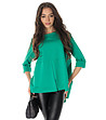 Зелена oversize дамска блуза Caren-2 снимка