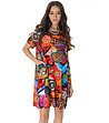Многоцветна рокля с високо съдържание на памук Kamila-2 снимка