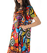 Многоцветна рокля с високо съдържание на памук Kamila-4 снимка