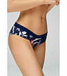 Тъмносиньо долнище на бански с принт Lucilla-3 снимка