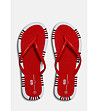 Дамски чехли в червено и бяло Riatta-1 снимка