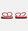 Дамски чехли в червено и бяло Riatta-3 снимка