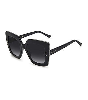 Черни дамски слънчеви очила с квадратни лещи снимка