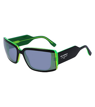 Unisex слънчеви очила в черно и зелено снимка